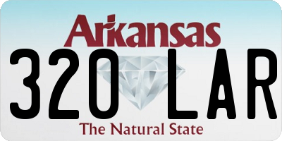 AR license plate 320LAR