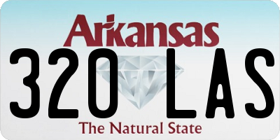 AR license plate 320LAS