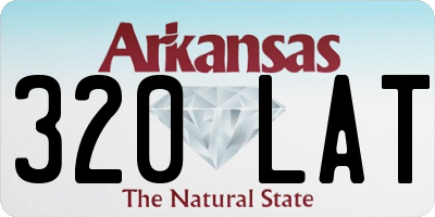 AR license plate 320LAT