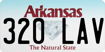 AR license plate 320LAV