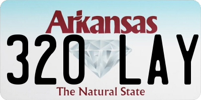 AR license plate 320LAY