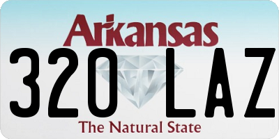 AR license plate 320LAZ