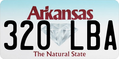 AR license plate 320LBA