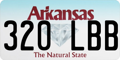 AR license plate 320LBB