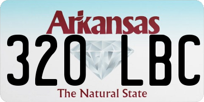 AR license plate 320LBC