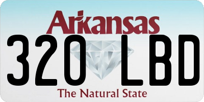 AR license plate 320LBD