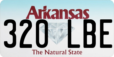 AR license plate 320LBE