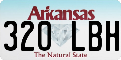 AR license plate 320LBH
