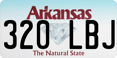 AR license plate 320LBJ
