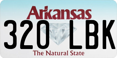 AR license plate 320LBK