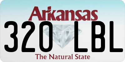 AR license plate 320LBL