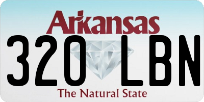 AR license plate 320LBN