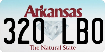 AR license plate 320LBO