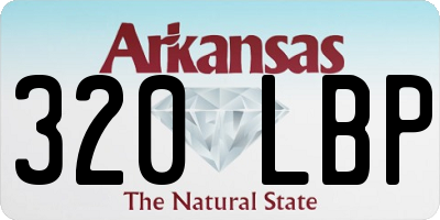 AR license plate 320LBP