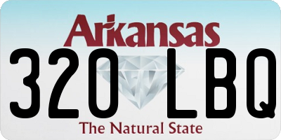 AR license plate 320LBQ