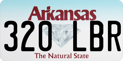 AR license plate 320LBR