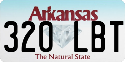 AR license plate 320LBT
