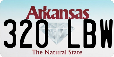 AR license plate 320LBW