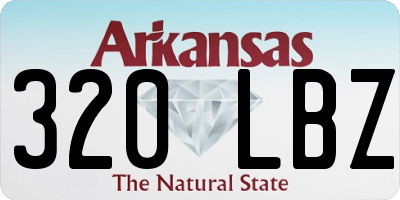 AR license plate 320LBZ