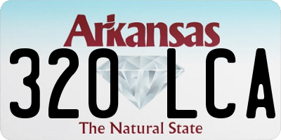AR license plate 320LCA
