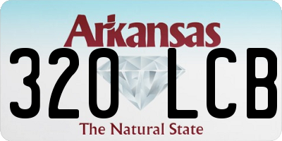 AR license plate 320LCB