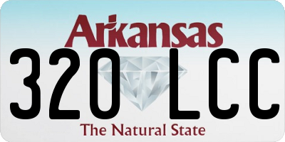 AR license plate 320LCC