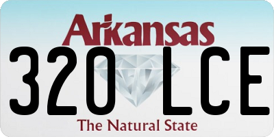 AR license plate 320LCE