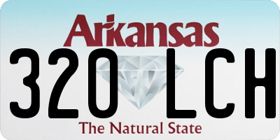 AR license plate 320LCH