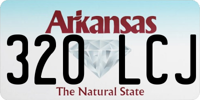 AR license plate 320LCJ