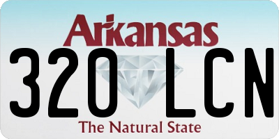 AR license plate 320LCN
