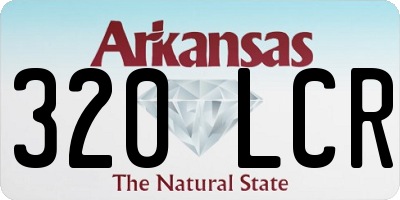 AR license plate 320LCR