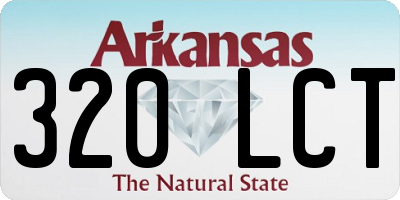 AR license plate 320LCT