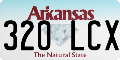 AR license plate 320LCX