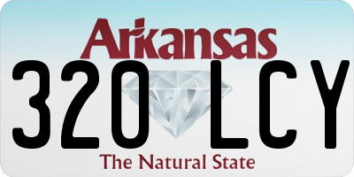 AR license plate 320LCY