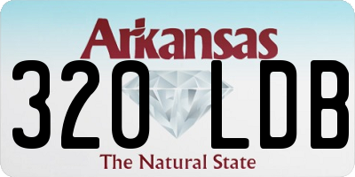 AR license plate 320LDB