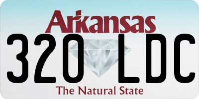 AR license plate 320LDC