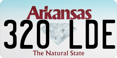 AR license plate 320LDE