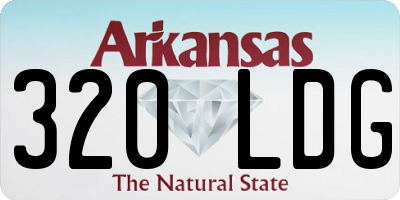 AR license plate 320LDG