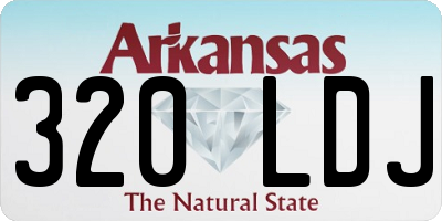 AR license plate 320LDJ
