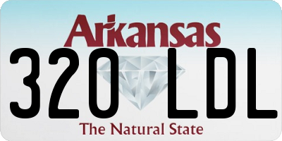 AR license plate 320LDL