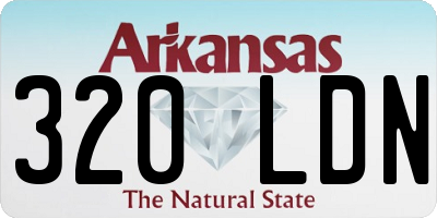 AR license plate 320LDN