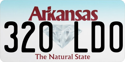 AR license plate 320LDO