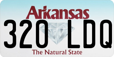 AR license plate 320LDQ