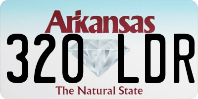 AR license plate 320LDR