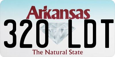 AR license plate 320LDT