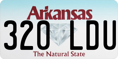AR license plate 320LDU
