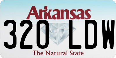 AR license plate 320LDW