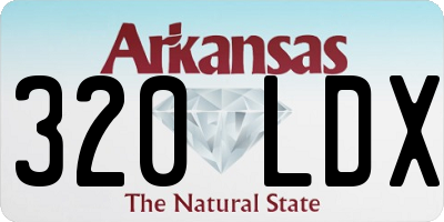 AR license plate 320LDX