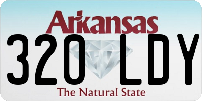 AR license plate 320LDY