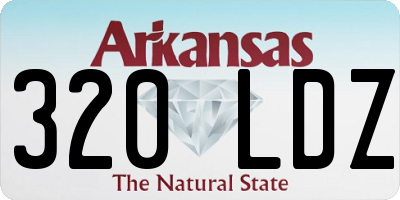 AR license plate 320LDZ